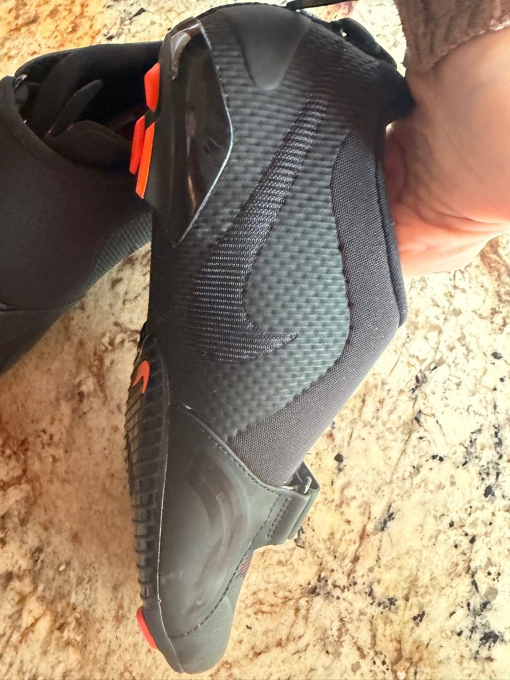 Nike SuperRep Training Sneakers in Black/Mettalic Silver Orange - Picture 7 of 8